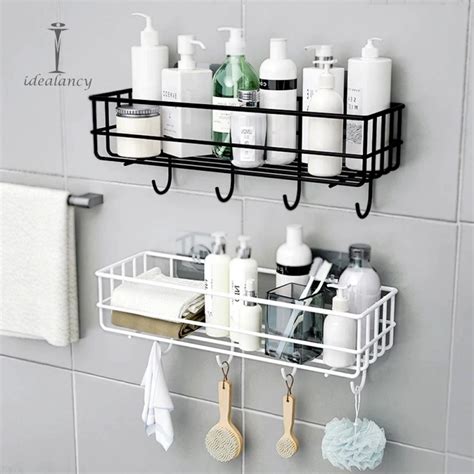 Iron Bathroom Hanging Shelf Wall Mounted | Idealancy