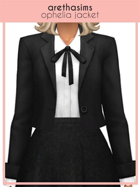 Secret Society Collection Aretha X Qicc Sims 4 Clothing Tuxedo