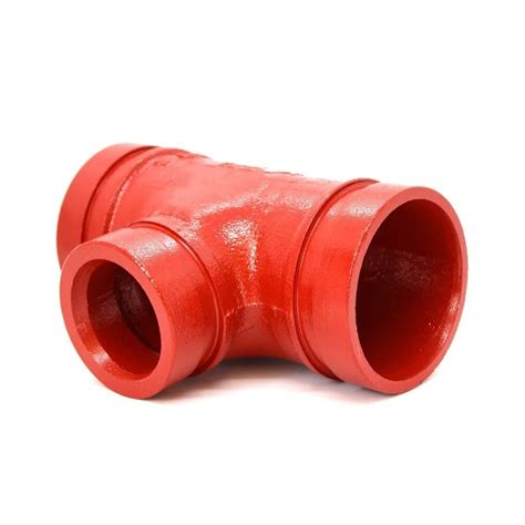 Dn Grooved Pipe Fitting Ductile Iron Equal Tee With Fm Ul Approved