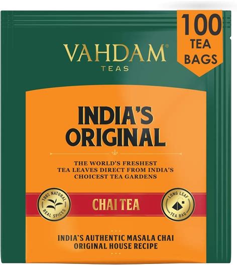 Vahdam Original Masala Chai 100 Count 100 Natural Spices And No Added Flavouring Cinnamon