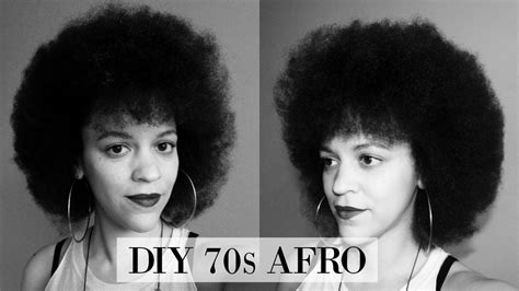 Tutorial 70s Inspired Afro Natural Hair 🇨🇻 Cabo Verde Inspired 🇨🇻