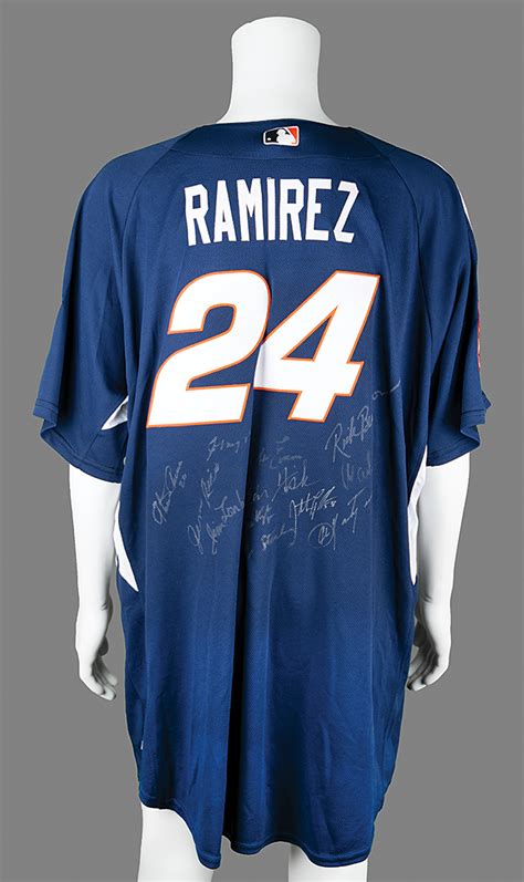 Manny Ramirez 2005 All Star Game Batting Practice Used Jersey Signed