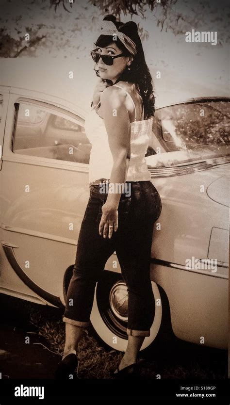 Hot Rod Babe Hi Res Stock Photography And Images Alamy