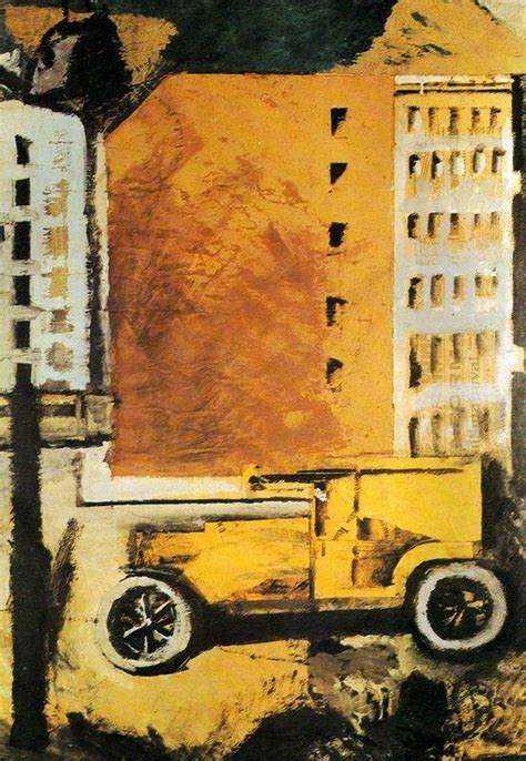 Oil Painting Replica The Yellow Truck By Mario Sironi Inspired By