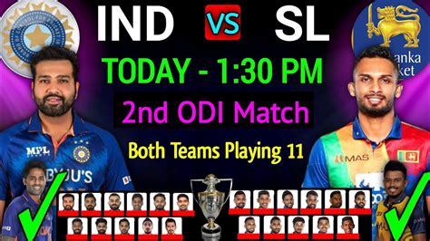 India Vs Sri Lanka 2nd ODI Playing 11 India Playing 11 Vs Sri Lanka