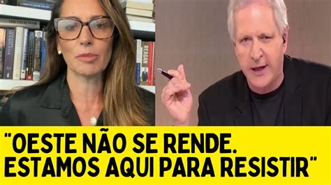 Augusto Nunes SE REV0LTA a situação da REVISTA OESTE YouTube