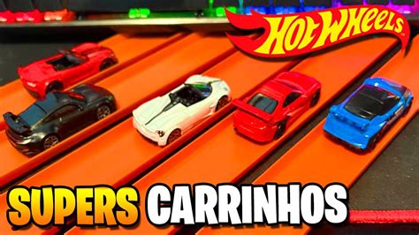 Super Carrinhos De Corrida Da Hot Wheels Abrindo V Rios Novos