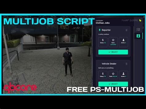 QBCore PS Multijob Script FREE FiveM Roleplay Scripts FiveM