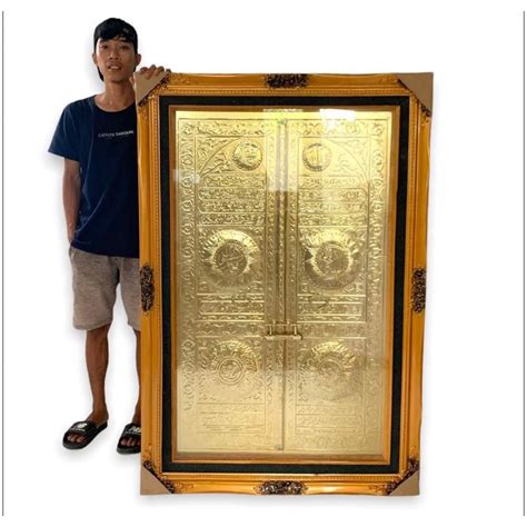 Jual Free Ongkir Kaligrafi Pintu Kabah Full Gold Cmx Cm Shopee