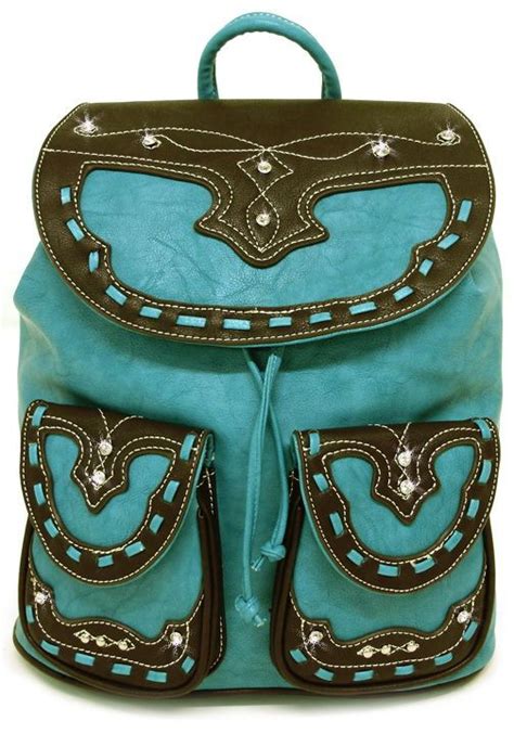 Happy Trails Backpack Turquoise At Cowgirl Blondies Western Boutique