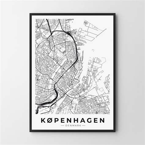 Plakat Hog Studio Kopenhaga Mapa X Cm Hog Studio Sklep Empik