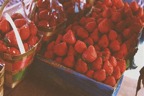 Fondos De Pantalla Rojo Comida Fresa Baya Bayas Mercado Fresas