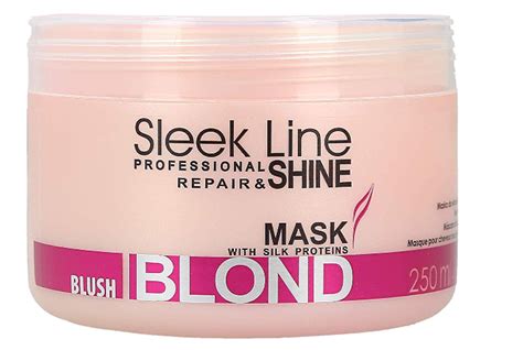 Stapiz Sleek Line Brush Blond Zestaw Szampon 300 Ml Maska 250 Ml Do Włosów Blond