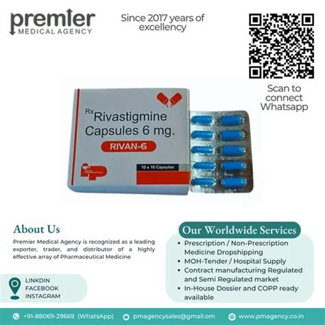 Rivastigmine Capsules 6 Mg At Rs 298 Stripe Ganjipeth Nagpur ID