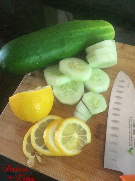 Cucumber Lemon Water Recipe