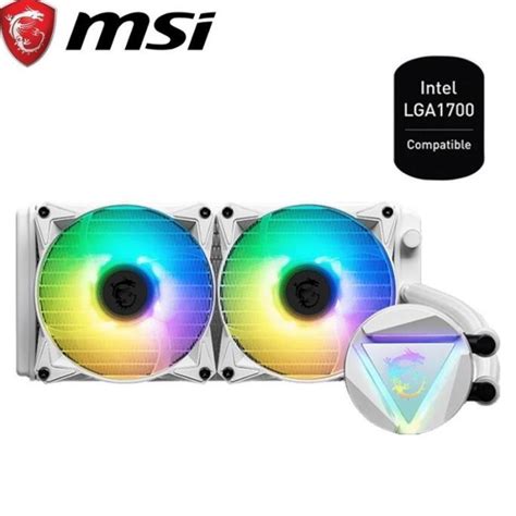 Jual Msi Mag Coreliquid 240r V2 White Liquid Cpu Cooler White Shopee Indonesia