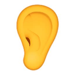 👂 Ear Emoji (U+1F442/U+E41B)