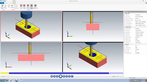 Mastercam Tutorial For Beginner Simulation Part 4 Youtube