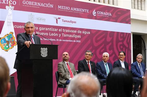 Acuerdo para garantizar el trasvase de agua entre Nuevo León y