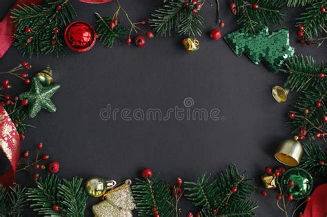 Merry Christmas And Happy Holidays Stylish Christmas Tree Branches