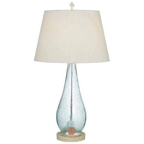 Ocean Beauty Clear Blue Glass Table Lamp V2245 Lamps Plus Table Lamp Lamp Glass Table Lamp