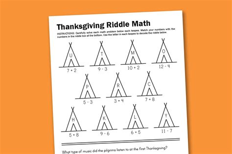 Math Riddle Worksheets - Worksheets For Kindergarten