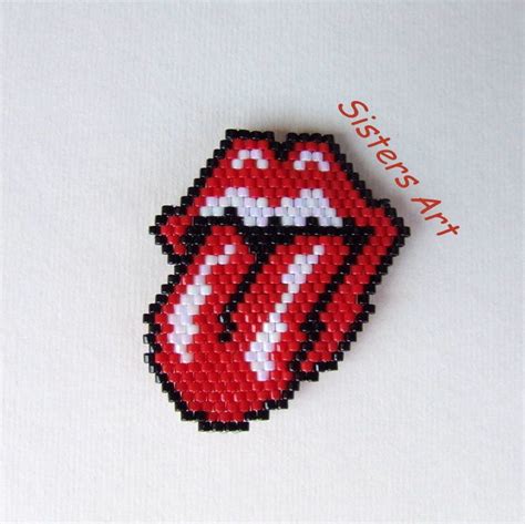 Calamita Rolling Stones Realizzata Con Perline Miyuki Delica