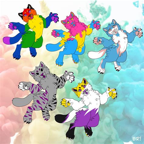 Furryfursona Pride Kitty Adopts Cat Feline Lgbtqa Gay Queer Pride Flags Etsy