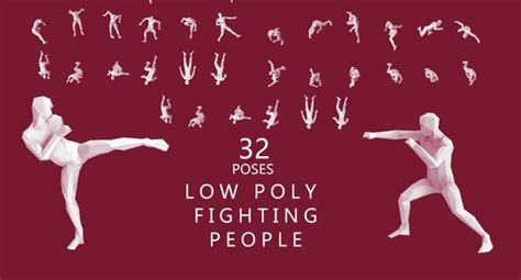 Poses fighting people 3D model - TurboSquid 1243144