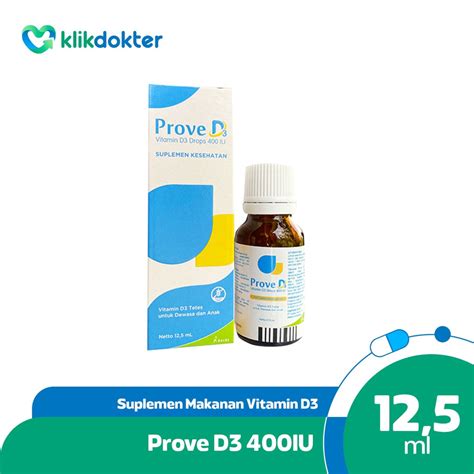 Jual Prove D3 400IU 12 5ml Vitamin D3 Drop Shopee Indonesia