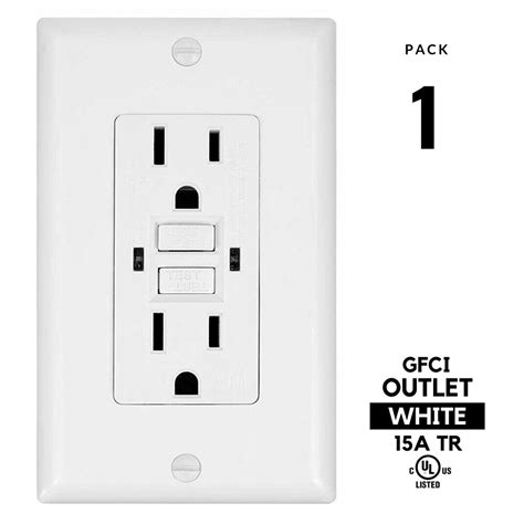 Professinal White 15a Amp Gfci Gfi Receptacle Outl Vicedeal