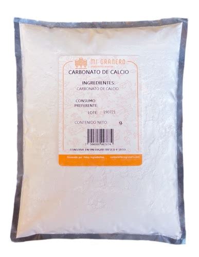 Carbonato De Calcio Gramos Grado Alimenticio Cosm Tico Mercadolibre