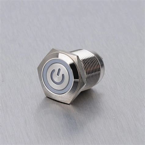 Mm Flat Roundscrew Terminal Latching Mini Marine Push Button Switch