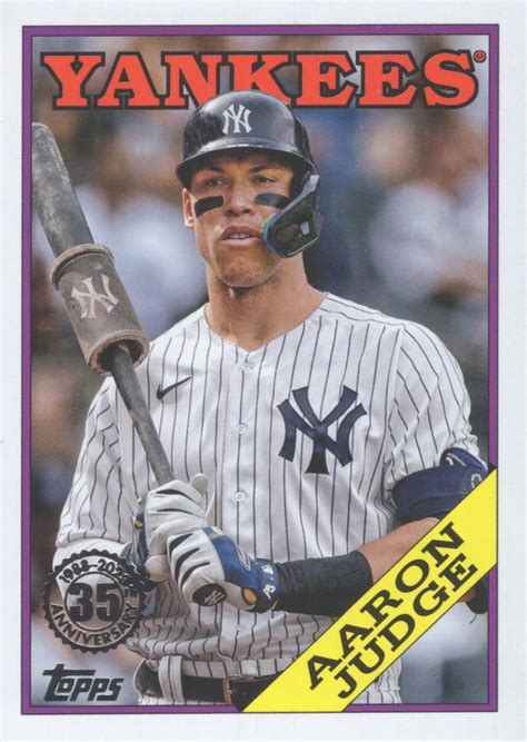 2023 Topps 1988 Topps Baseball 35th Anniversary Series One T88 37 Aaron Judge Trading