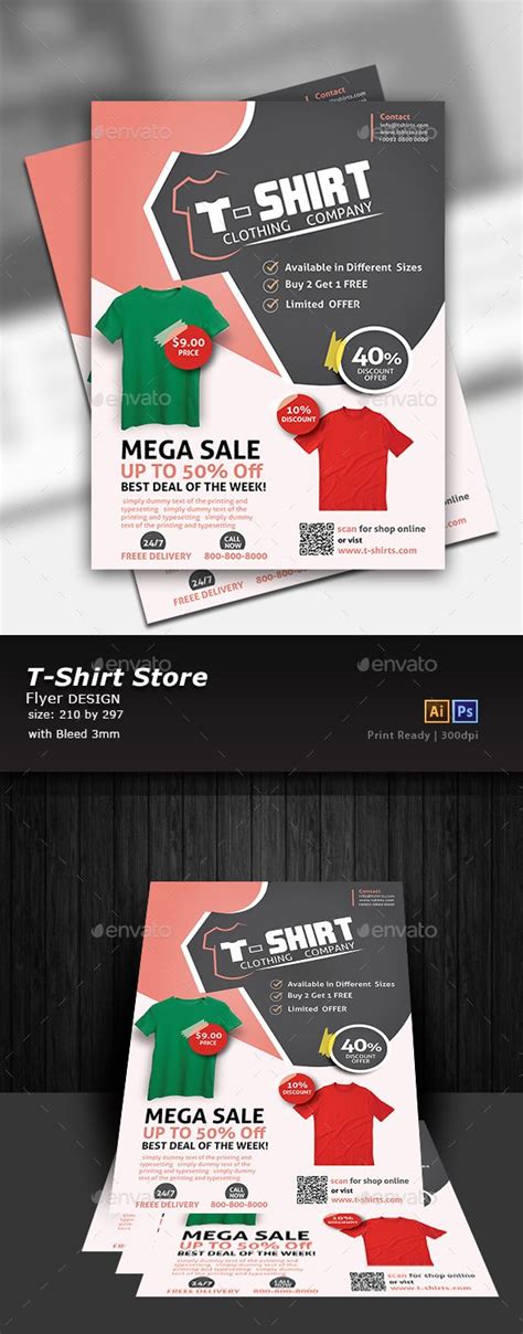 T Shirt Store Flyer T Shirt Design Software Store Flyers Flyer