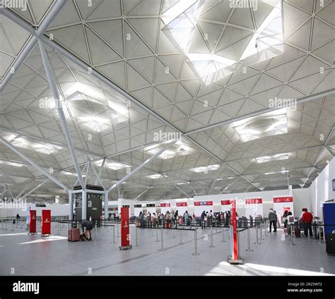 Interior View Of Stanstead Airport Main Terminal Building Showing