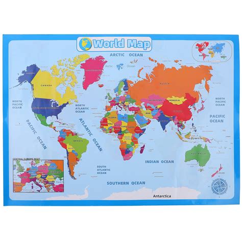 World Map Tapestry Map of The World for Wall World Education Map ...