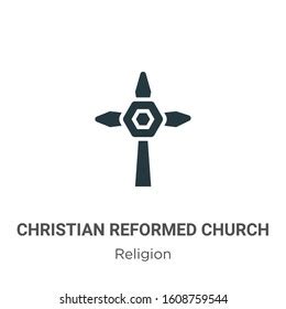 Christian Reformed Church Glyph Icon Vector Stock Vector (Royalty Free ...