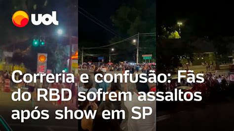 RBD Arrastão na saída do show do Rebelde em São Paulo Fãs sofrem