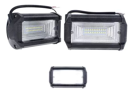 Par Faros Barra 24 Led Dually Auto Moto Fija Estrobo 4x4