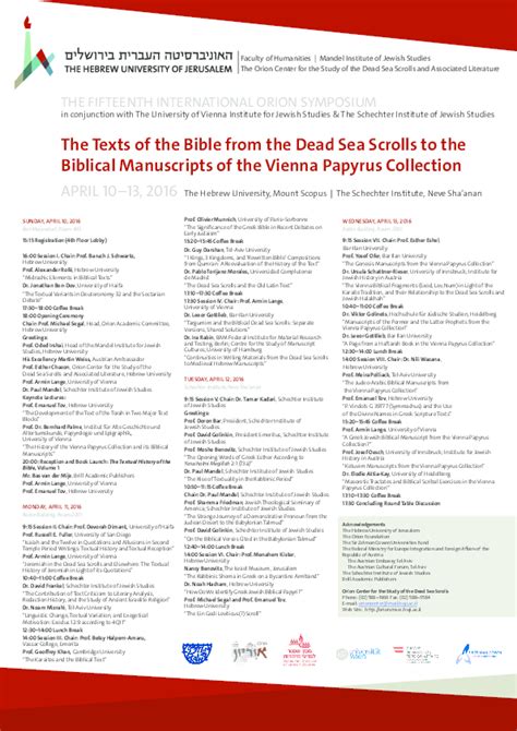 (PDF) ‬ The Texts of the Bible from the Dead Sea Scrolls to the Biblical Manuscripts of the ...