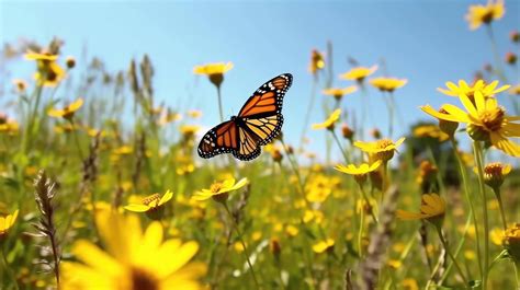 A Monarch Butterfly Emerges From Its Chrysalis And Takes Its First Flight