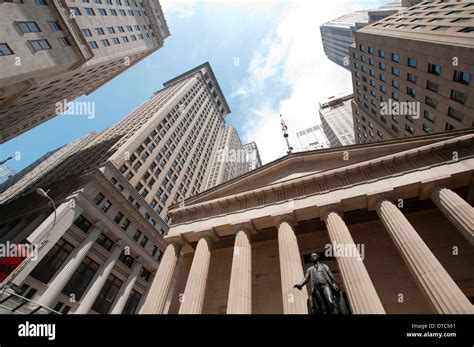 Wall Street And The Financial District Manhattan New York City Usa