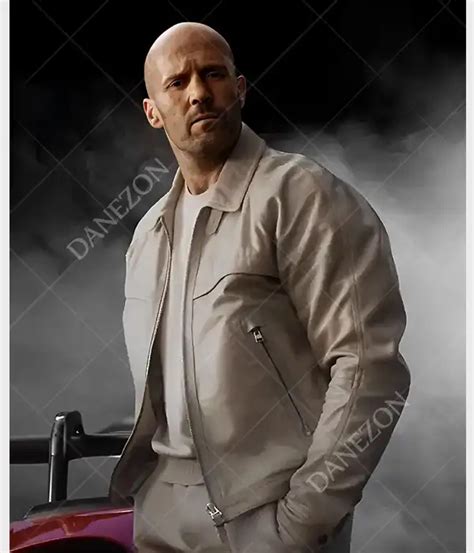 Fast X 2023 Jason Statham Beige Leather Jacket