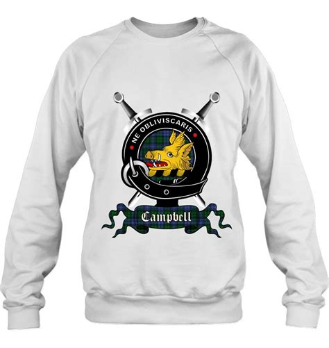 Campbell Clan Badge & Swords T-Shirt | TeeHerivar