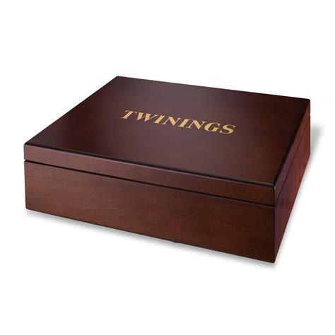 Twinings Deluxe Wooden Tea Box 12 Compartment Empty