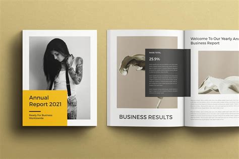 Annual Report Brochure Template - Design Cuts