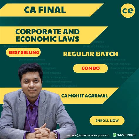 Ca Final Corporate And Economic Laws By Ca Mohit Agarwal