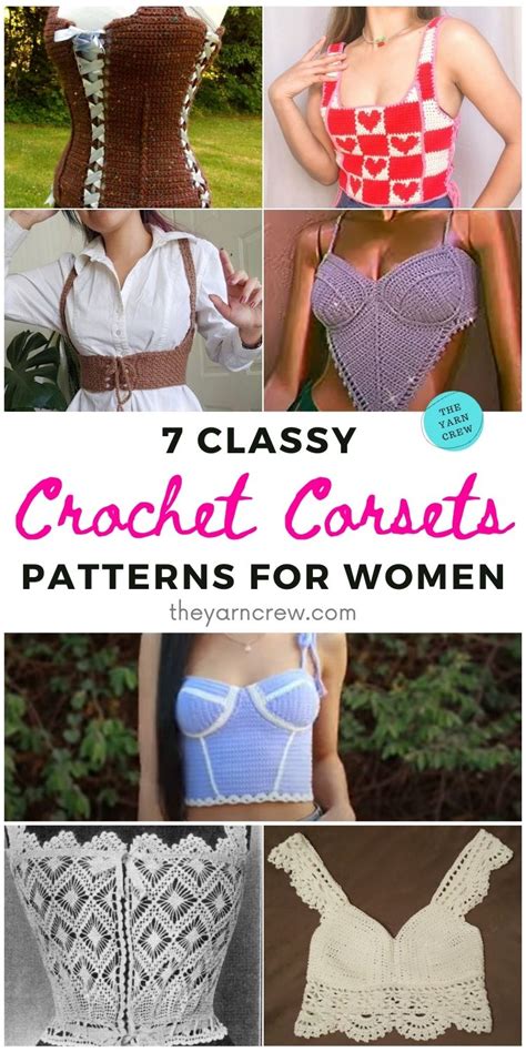 7 Classy Crochet Corset Patterns For Women The Yarn Crew