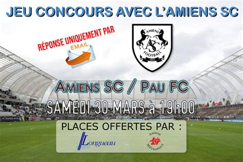 Amiens SC Pau FC Les Gagnants Ville De Longueau